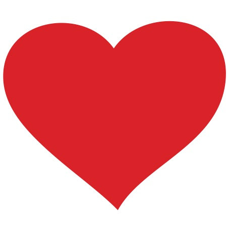 Punkydoodles Large Red Heart 40-ct