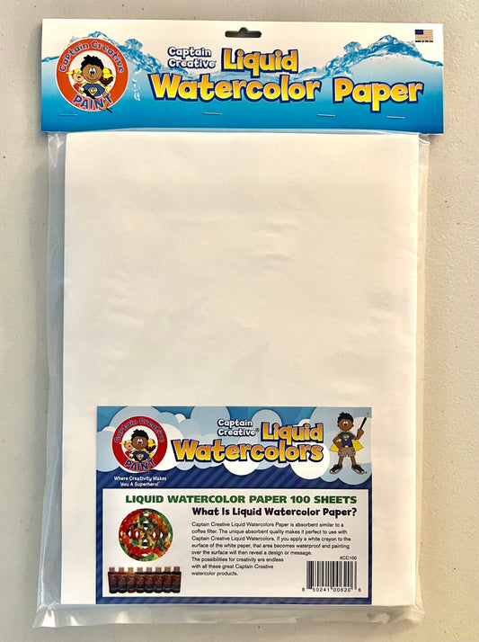 Liquid Watercolor Paper Pack of 100 Sheets