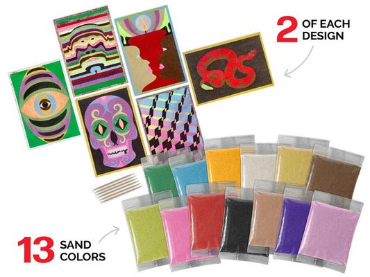 ArtiSands™ Color With Sand - Brain Twisters, Makes 12