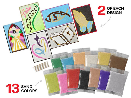 ArtiSands™ Color With Sand - Faith, Makes 12