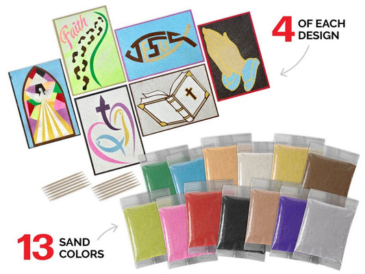 ArtiSands™ Color With Sand - Faith, Makes 24
