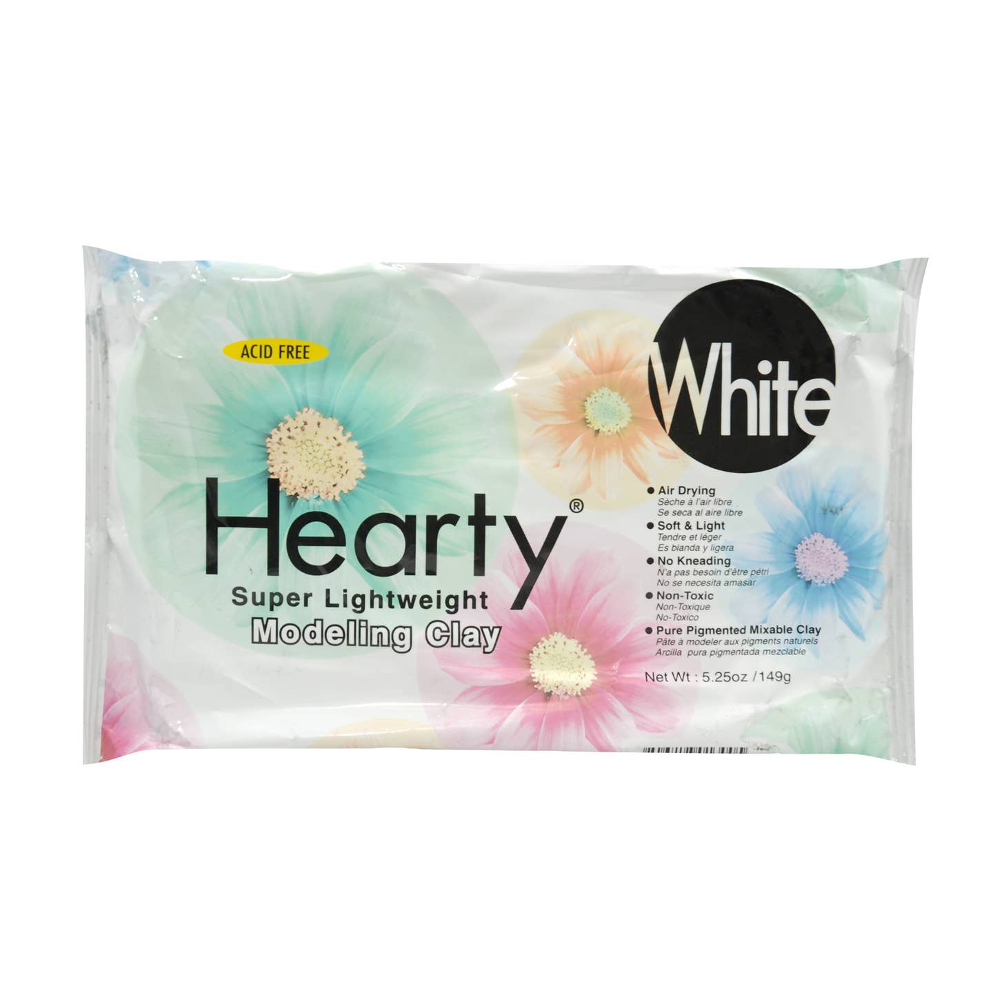 ACTIVA Hearty Air-Dry Clay - White, 5.25 oz. Pack