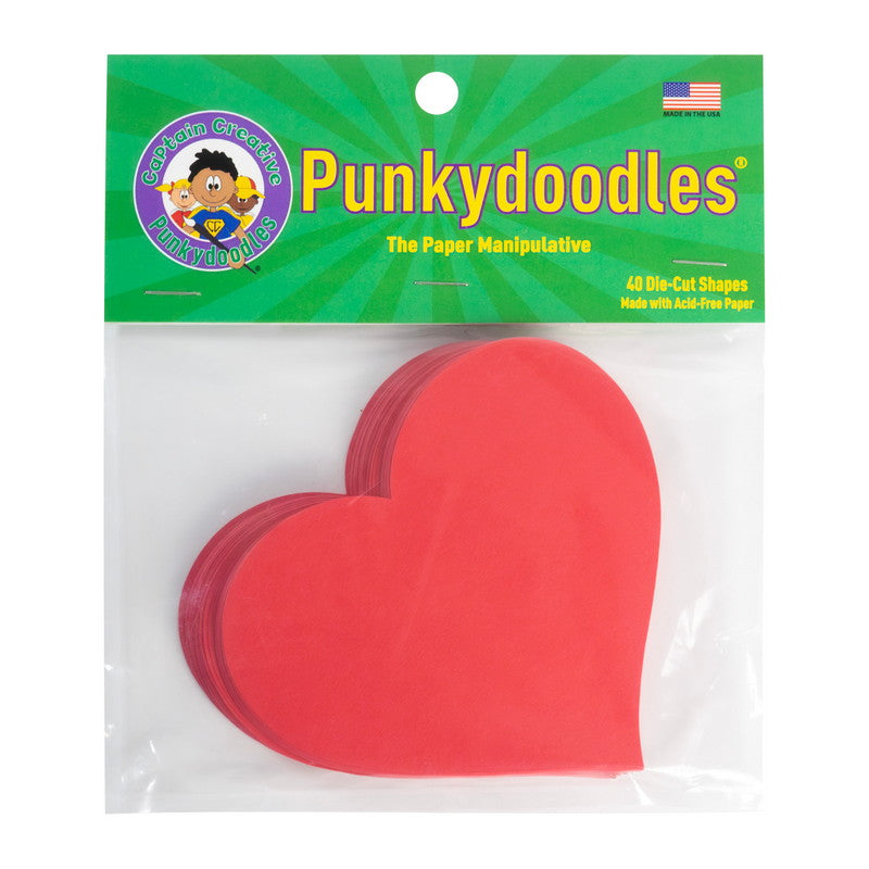 Punkydoodles Medium Heart Red