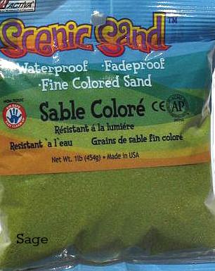 Scenic Sand™ Craft Colored Sand, Sage, 1 lb (454 g) Bag